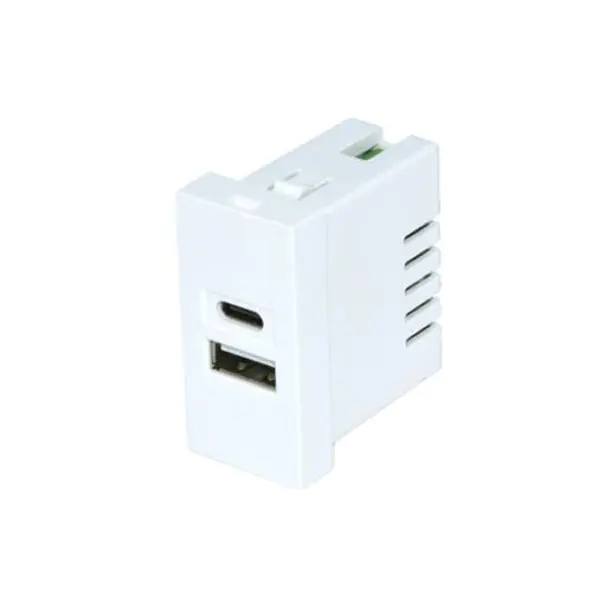 Module de prise de chargeur USB de type A + C à deux ports